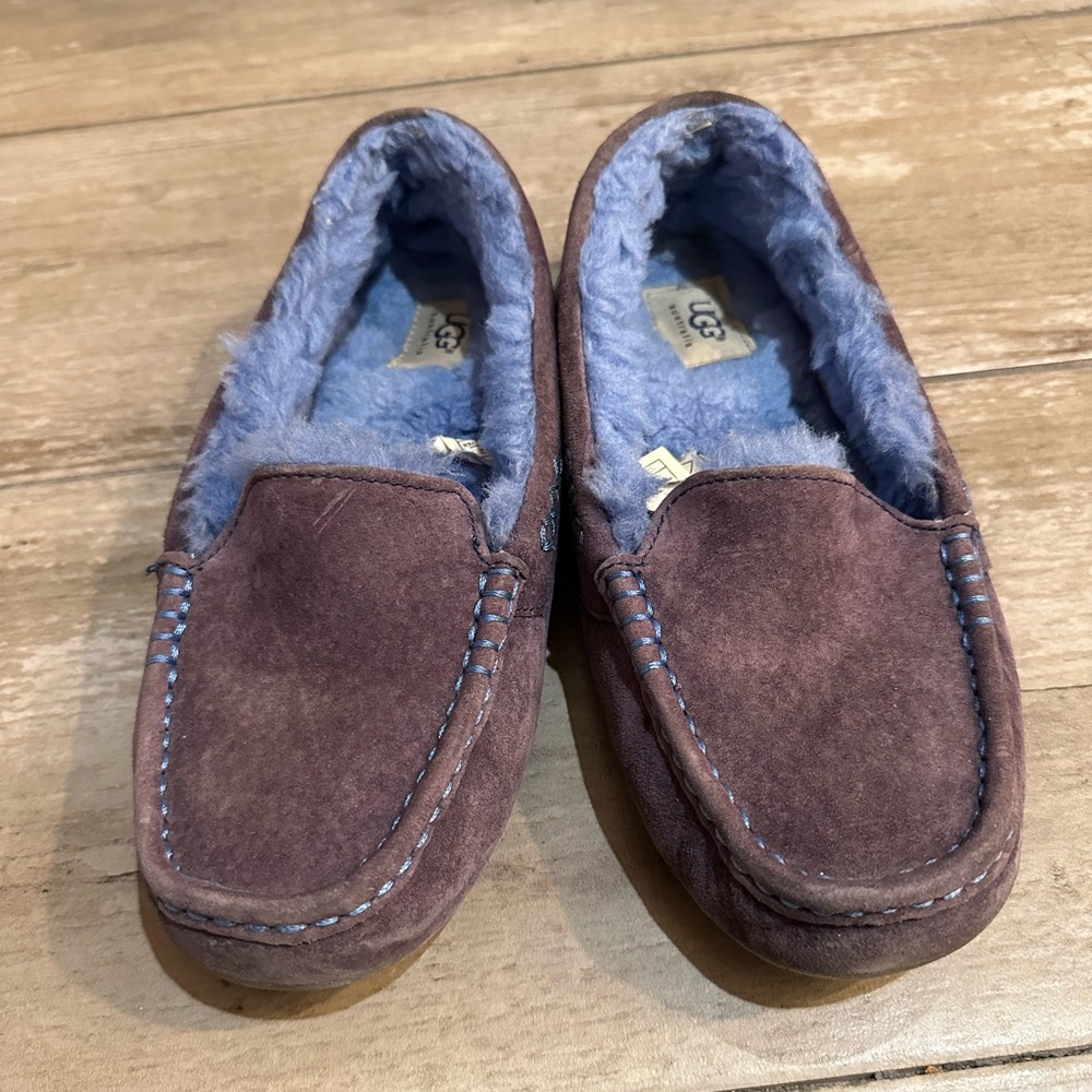 UGG Purple Slippers with Blue Lining